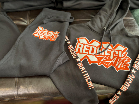 Redneck Rave sweatsuit (Black/Orange)